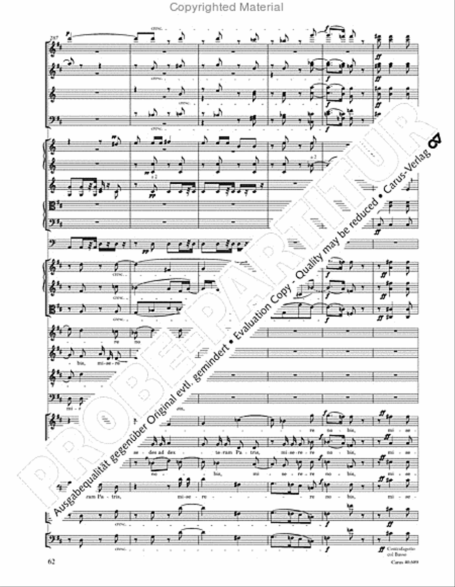 Missa solemnis Missa solemnis 4-Part scores gallery preview page 78