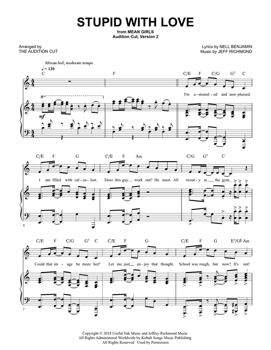 Stupid With Love Voice scores gallery preview page 1