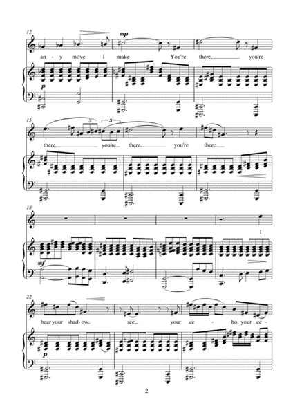 Echo: hommage a Francis Poulenc (for mezzo-soprano and piano)
