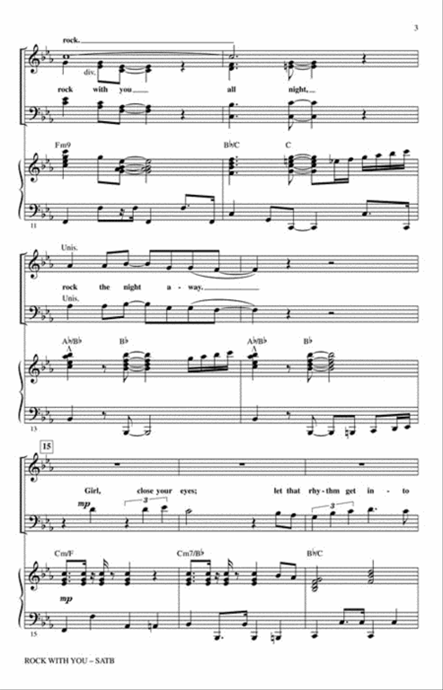 Rock with You – A Tribute to Michael Jackson (Medley) Choir scores gallery preview page 3