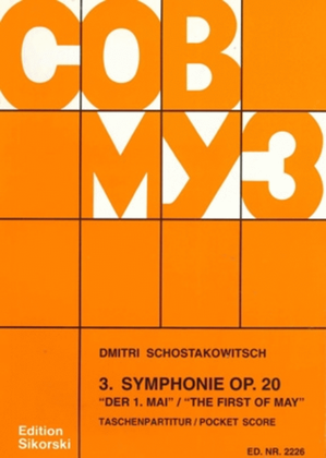 Book cover for Symphony No. 3, Op. 20