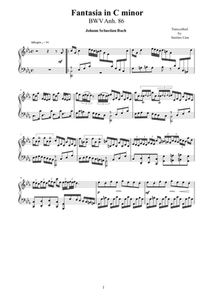 Fantasia in C minor BWV Anh.86