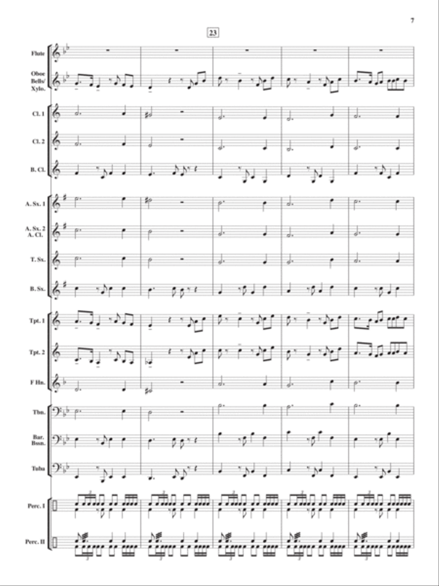 El Toro Rojo Grande Concert Band scores gallery preview page 6