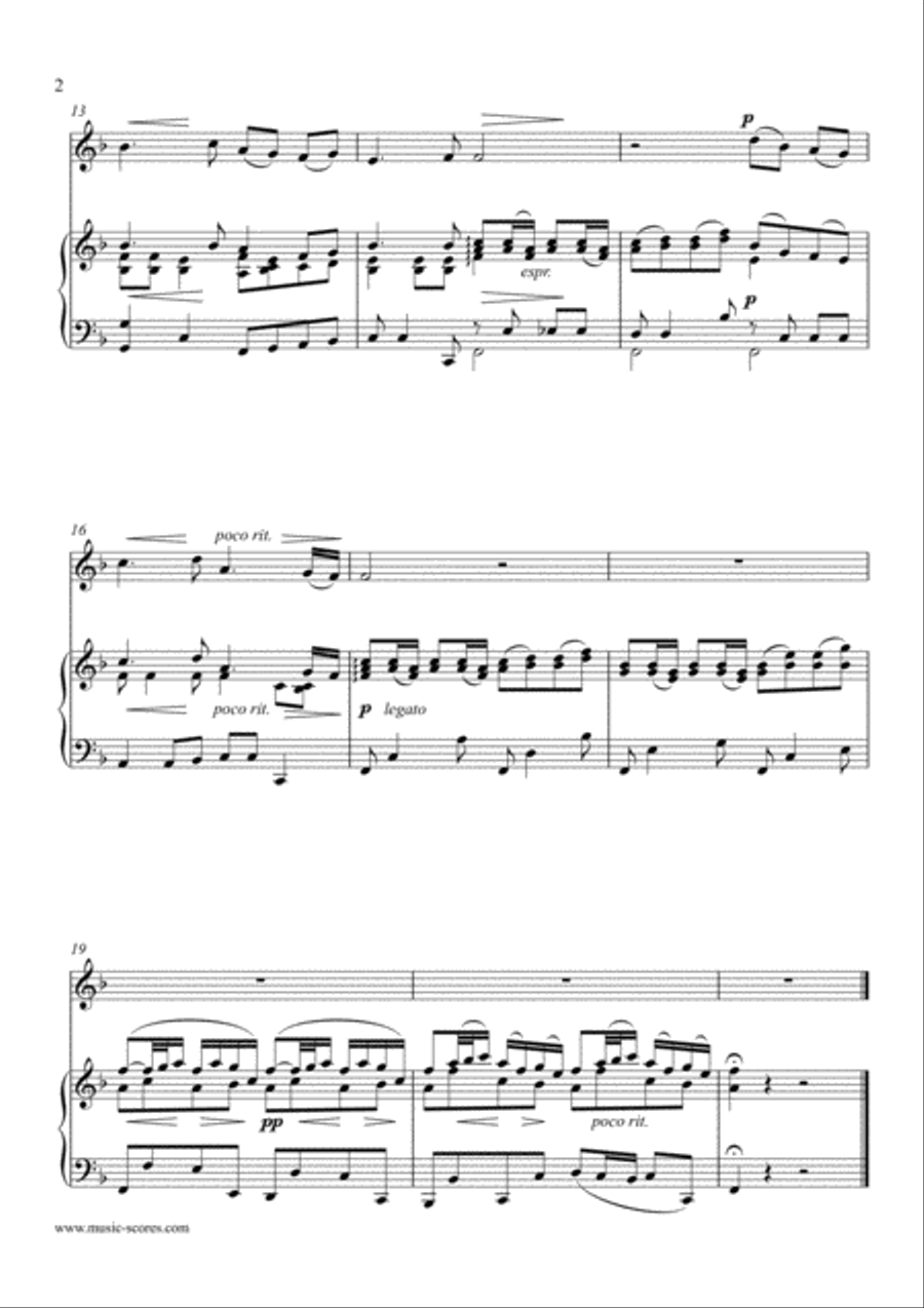 Sheep May Safely Graze - Oboe and Piano Piano scores gallery preview page 2