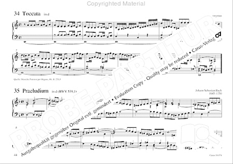 Organo pleno. Orgelstucke zum Ein- und Auszug Organ Solo scores gallery preview page 52
