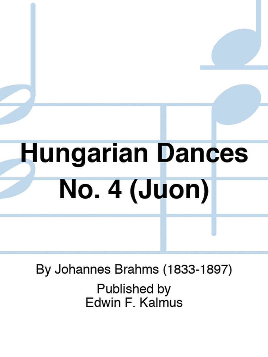 Hungarian Dances No. 4 (Juon)