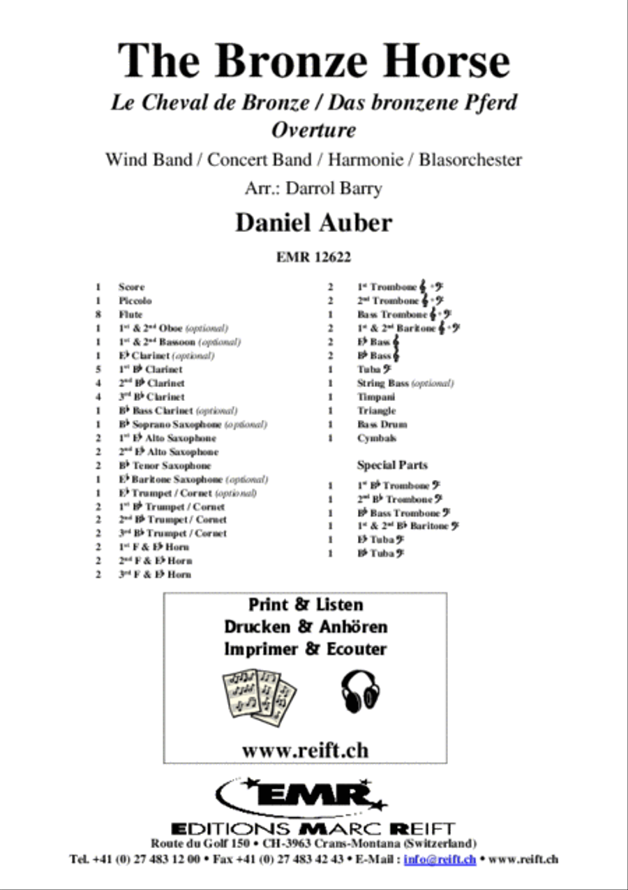 The Bronze Horse Concert Band scores gallery preview page 2