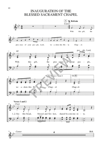 Bless This Church / Bendice Esta Iglesia - Choral edition