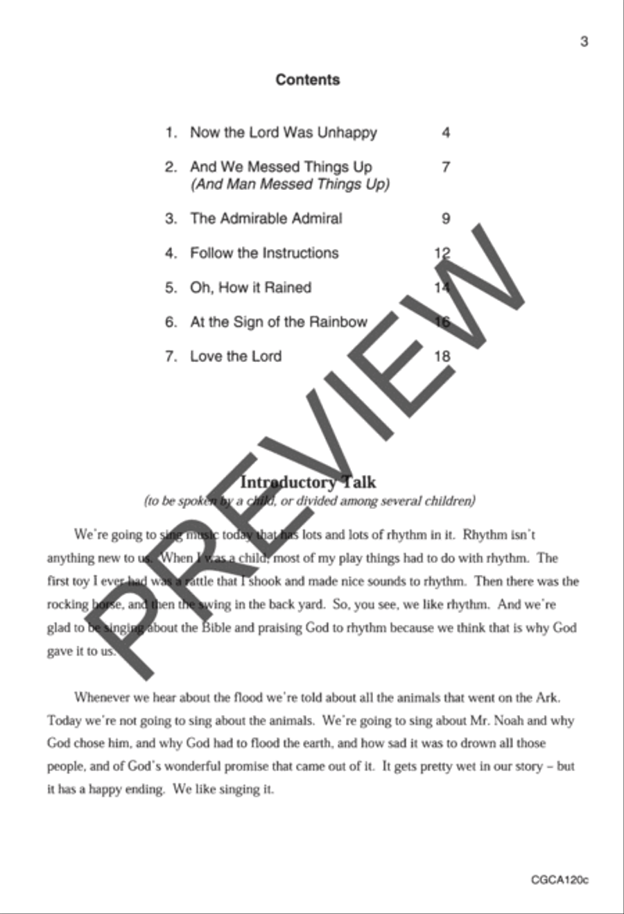 100% Chance of Rain Preview Kit (Score & CD) Choir scores gallery preview page 2