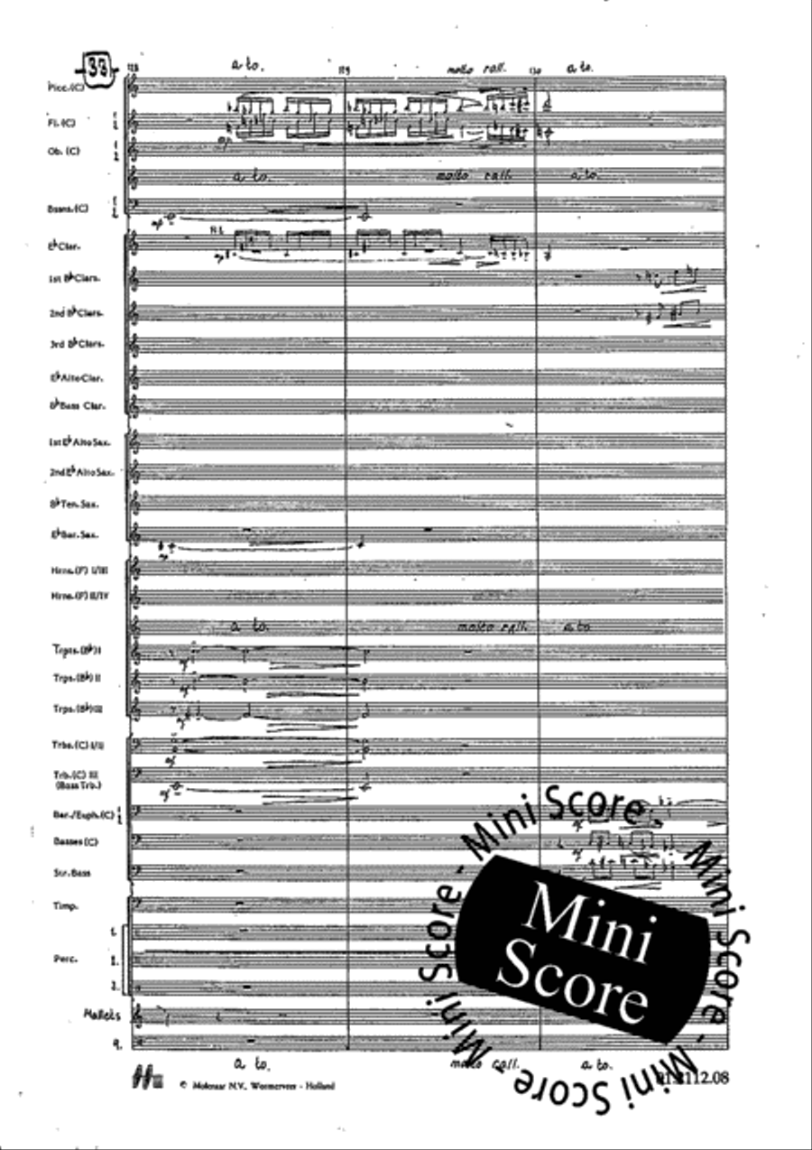 Tre Dodecapricci Concert Band scores gallery preview page 39