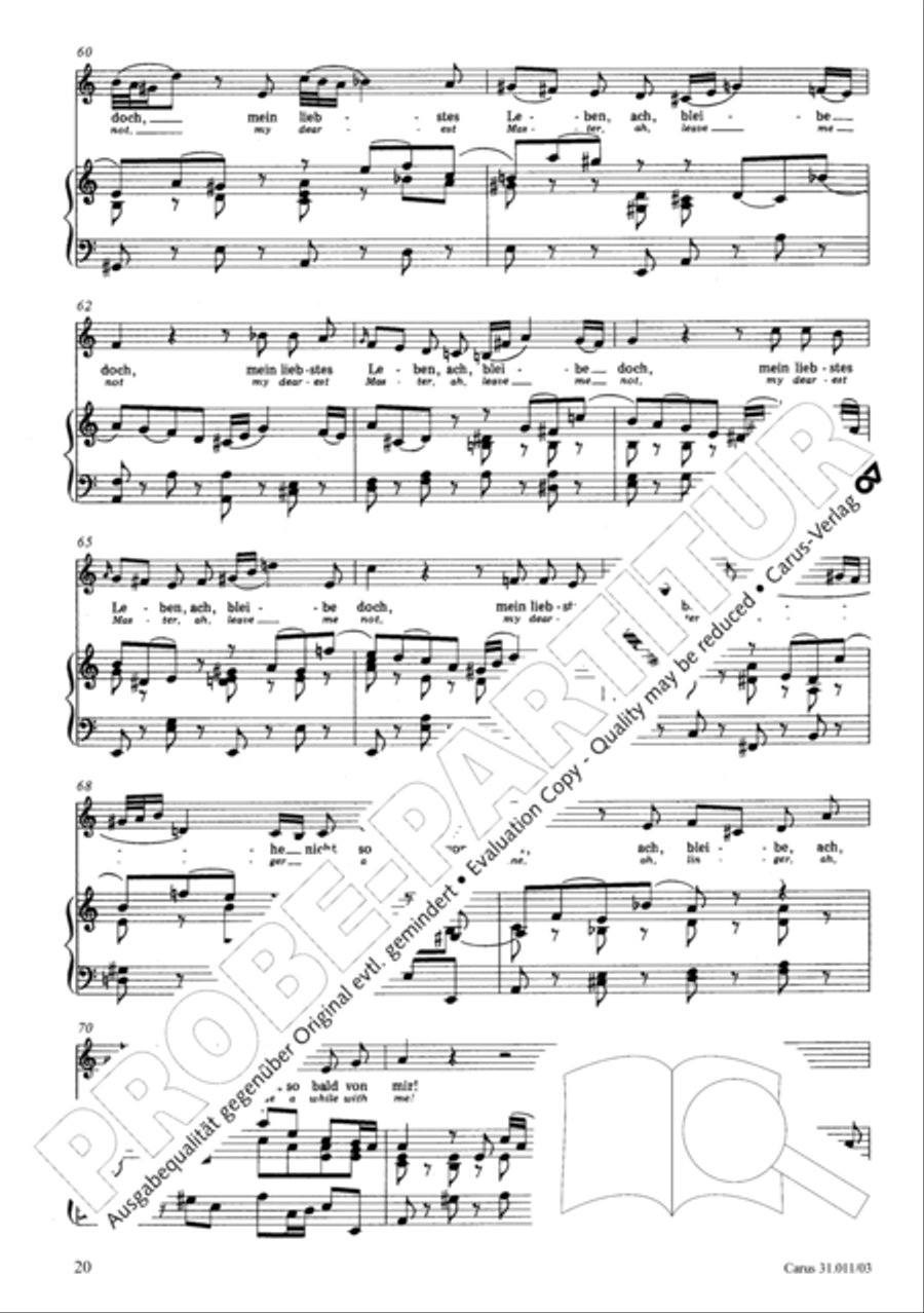 Lobet Gott in seinen Reichen (Himmelfahrtsoratorium) 4-Part scores gallery preview page 21