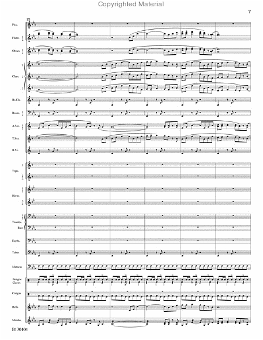 La Fiesta de San Antonio La Fiesta de San Antonio Concert Band scores gallery preview page 8