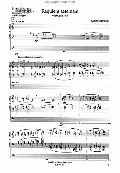 Requiem aeternam für Orgel (1993)
