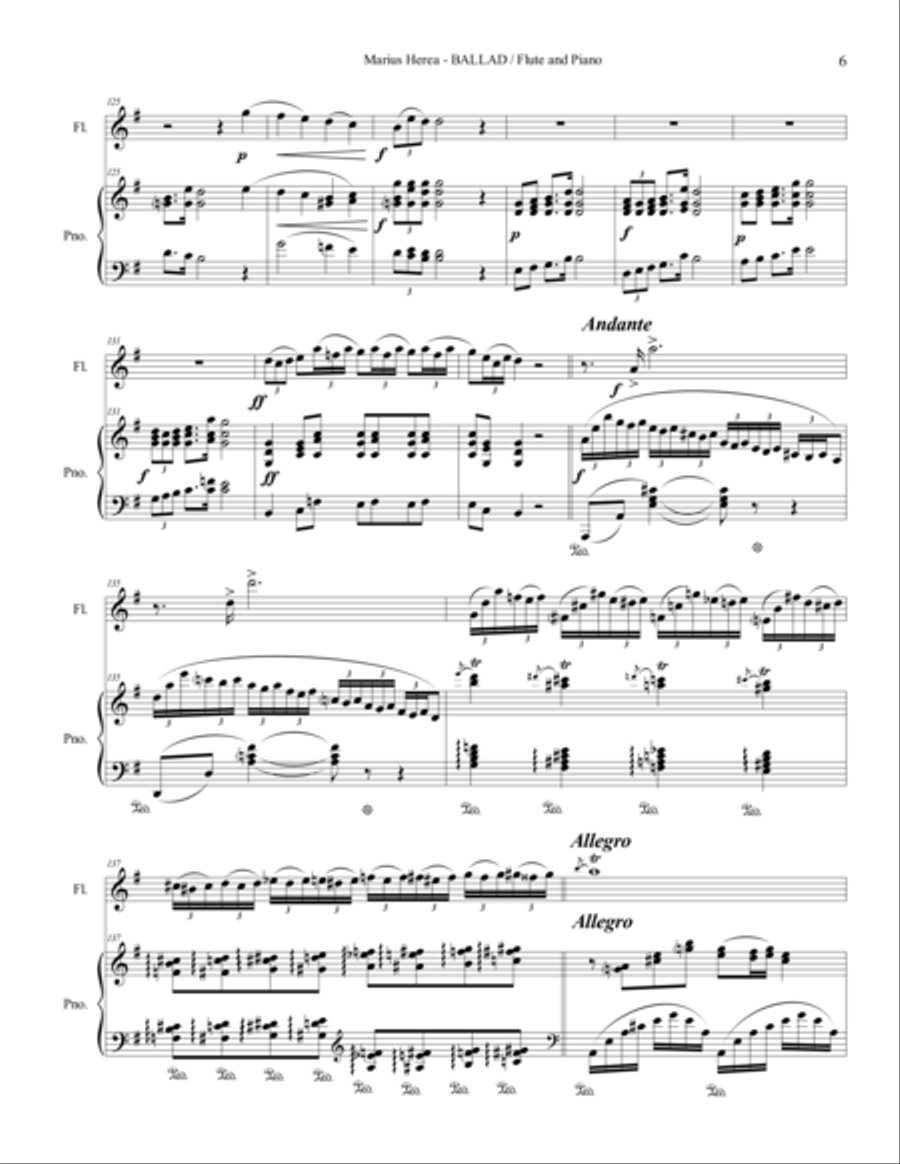 Ballad Flute Solo scores gallery preview page 6