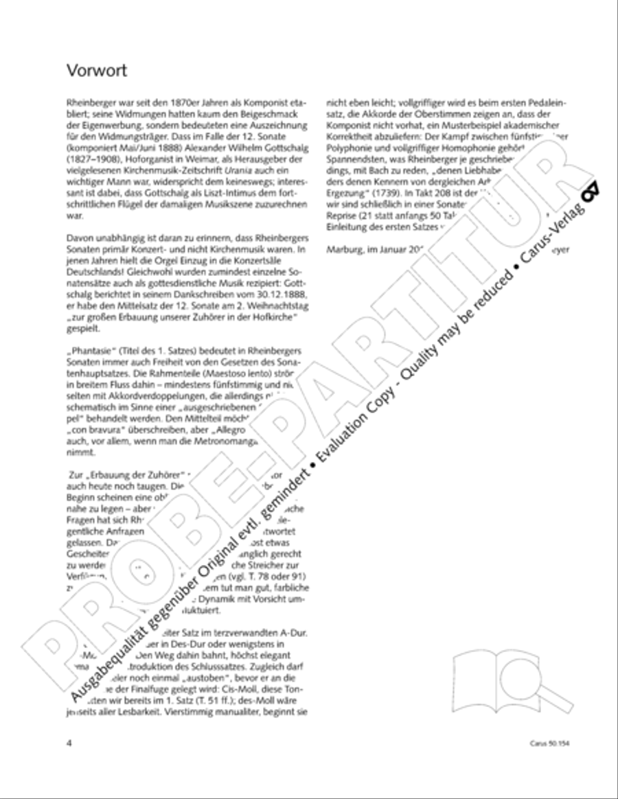 Organ Sonata No. 12 in D flat major Organ Solo scores gallery preview page 5