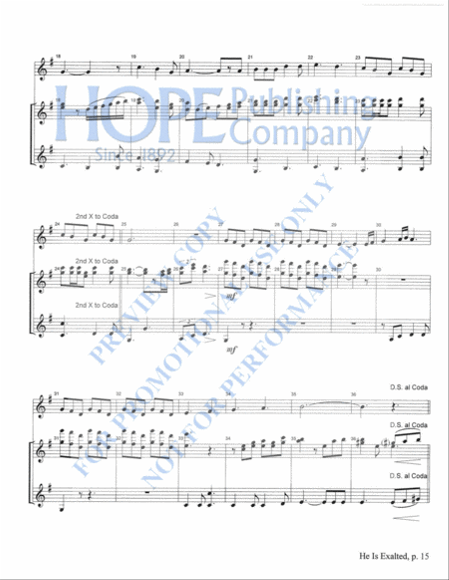 Praise Him with Instruments Orchestra scores gallery preview page 18