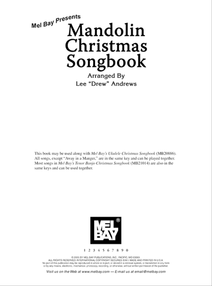 Mandolin Christmas Songbook