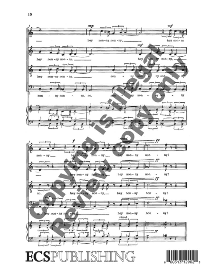 Sigh No More, Ladies Sigh No More, Ladies 4-Part scores gallery preview page 6