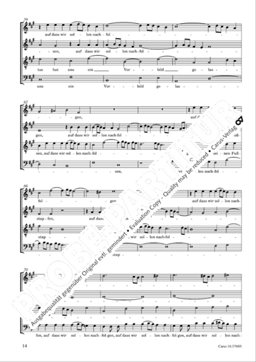 Der Tod Jesu 4-Part scores gallery preview page 15