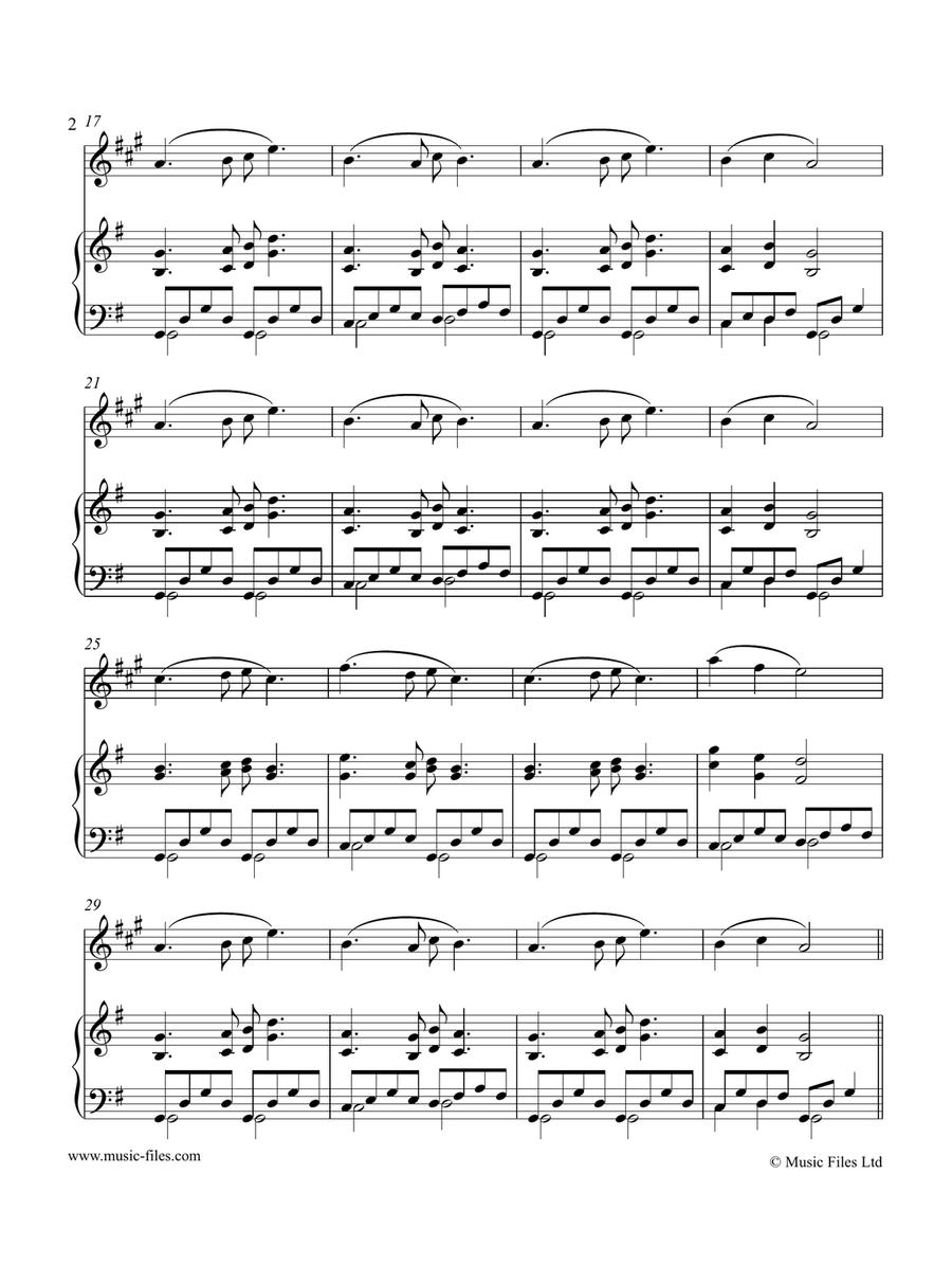 Suo Gan: Welsh Lullaby - Clarinet and Piano B-Flat Clarinet scores gallery preview page 2