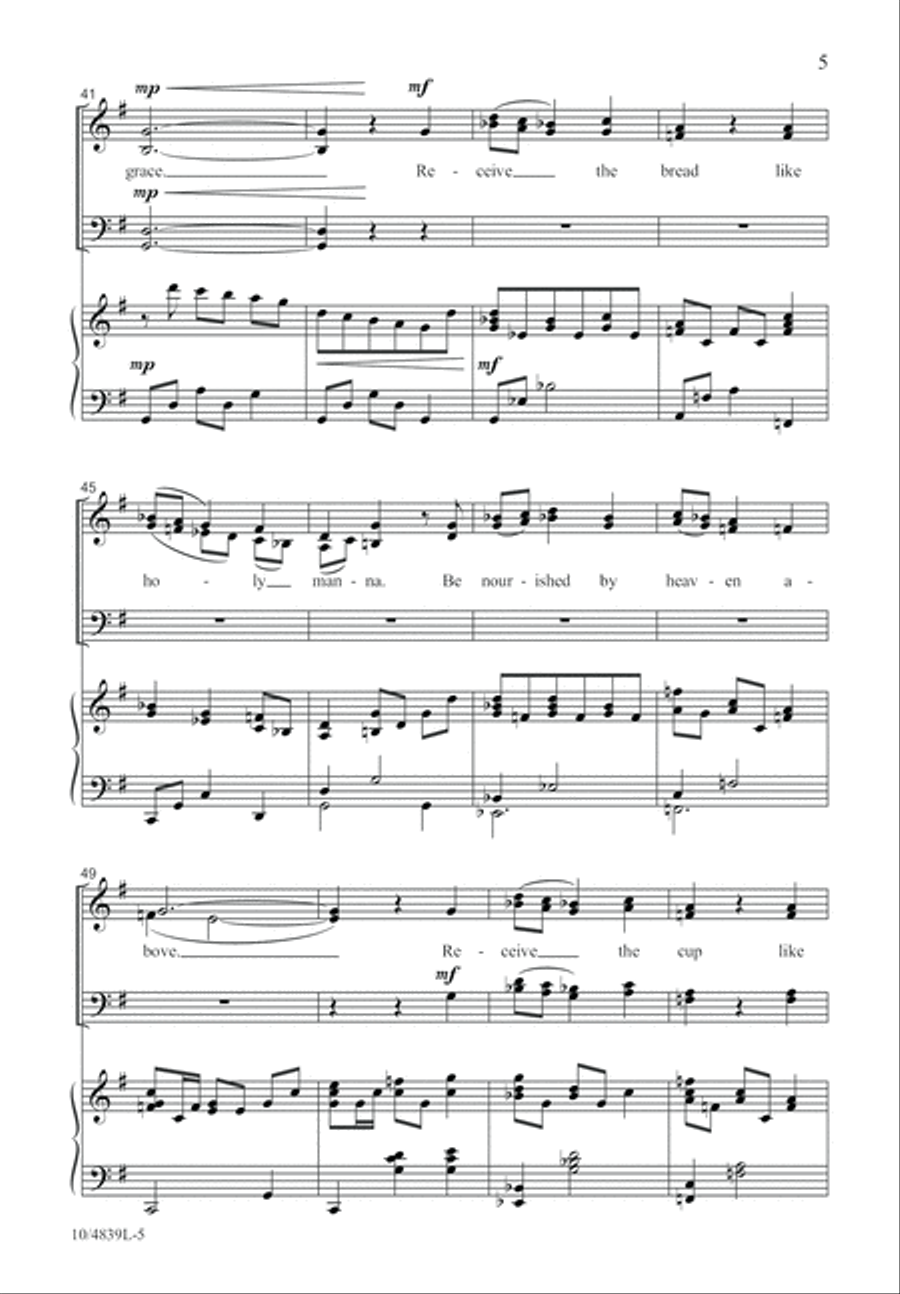 Table of Grace 4-Part scores gallery preview page 5
