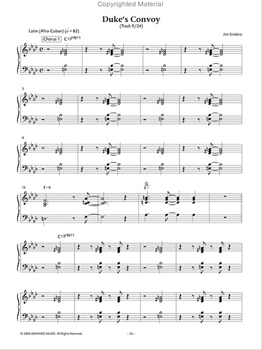 Easy Jazz Conception -- Piano Comping Piano Method scores gallery preview page 10