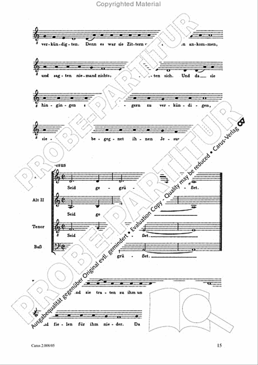 Auferstehungs-Historie SSAATB scores gallery preview page 16