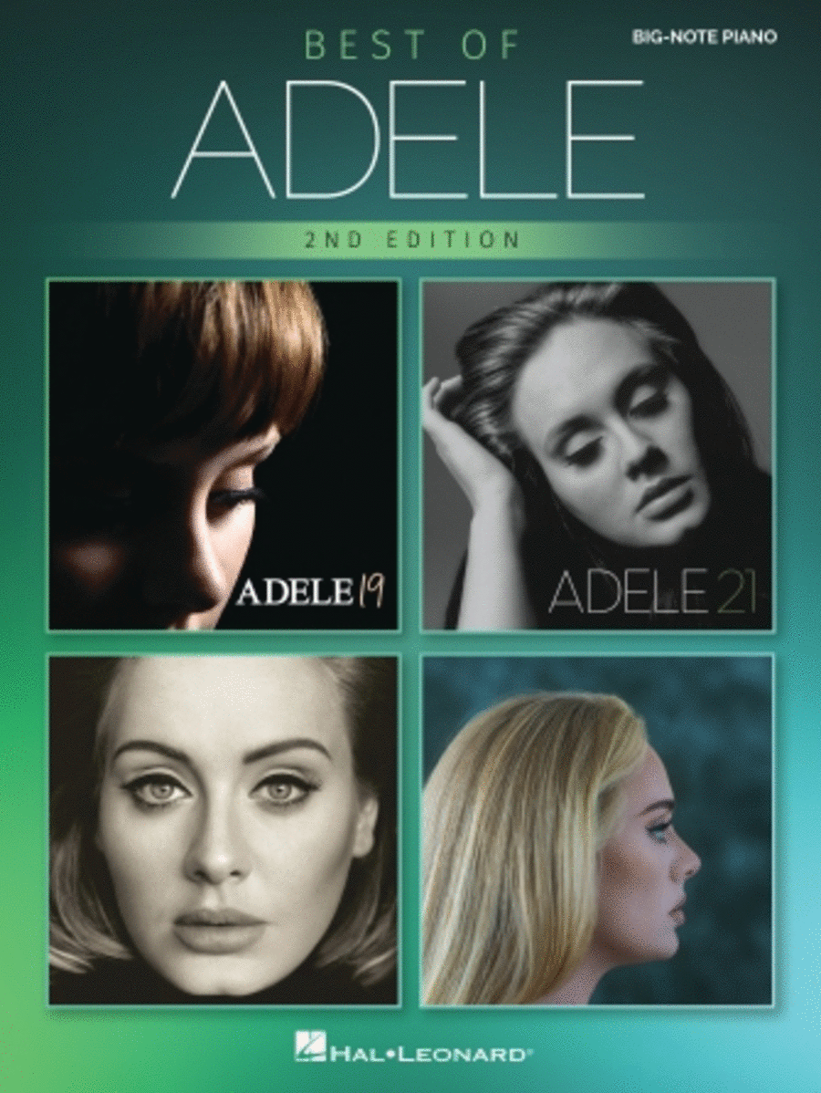 Best of Adele for Big-Note Piano – 2nd Edition Easy Piano scores gallery preview page 1