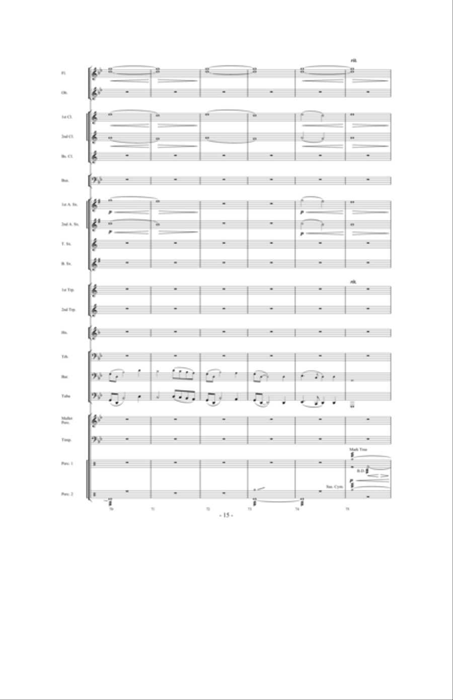 Legend of the Queen Anne's Revenge Concert Band scores gallery preview page 14