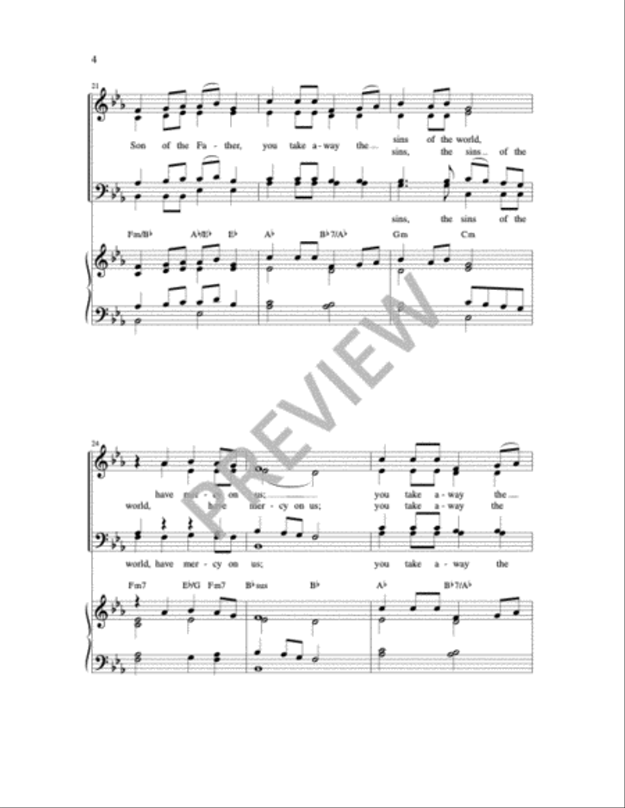 Glory to God-Mass of Wisdom Praise scores gallery preview page 9