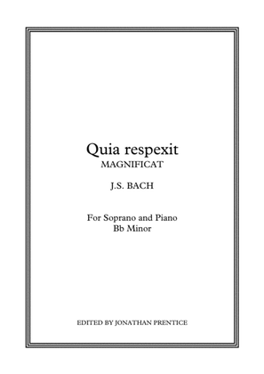Book cover for Quia respexit - Magnificat in D (Bb Minor)
