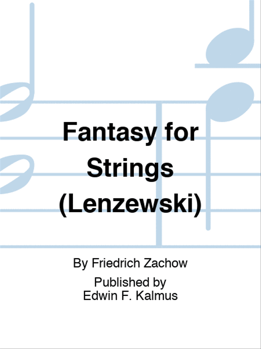 Fantasy for Strings (Lenzewski) String Orchestra scores gallery preview page 1
