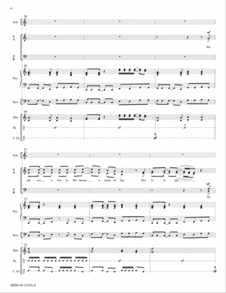 A King Is Born Choir scores gallery preview page 6