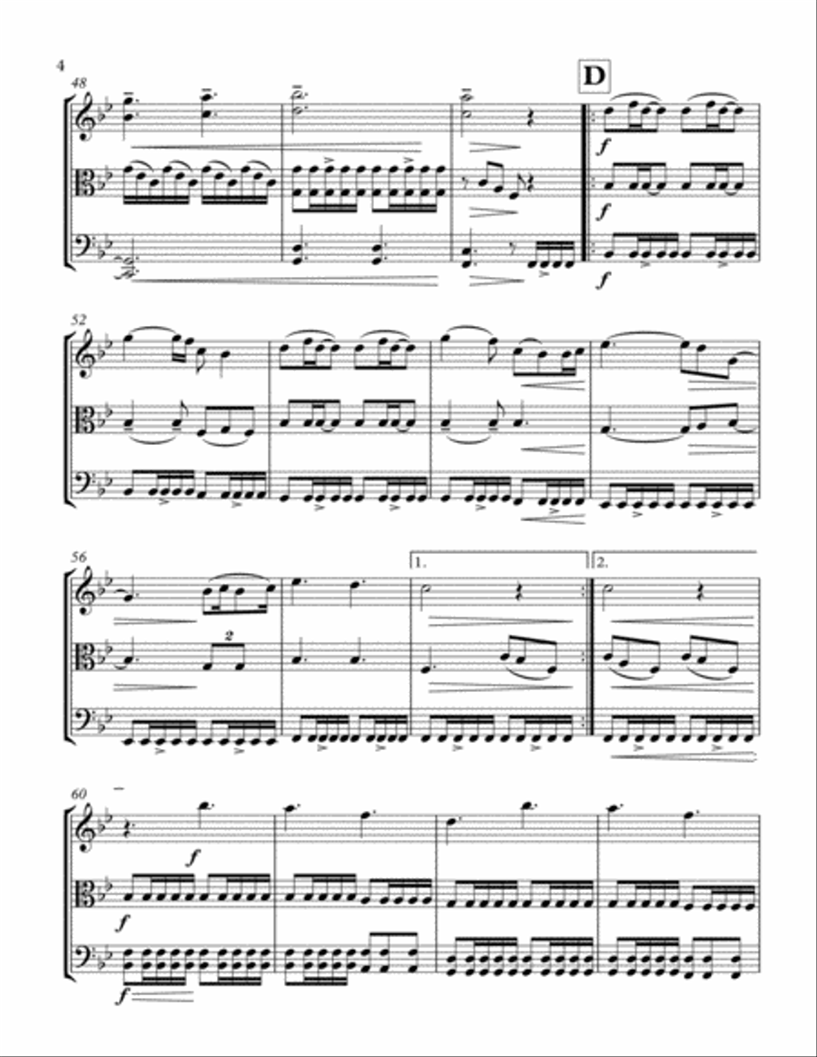A Thousand Years String Trio scores gallery preview page 5
