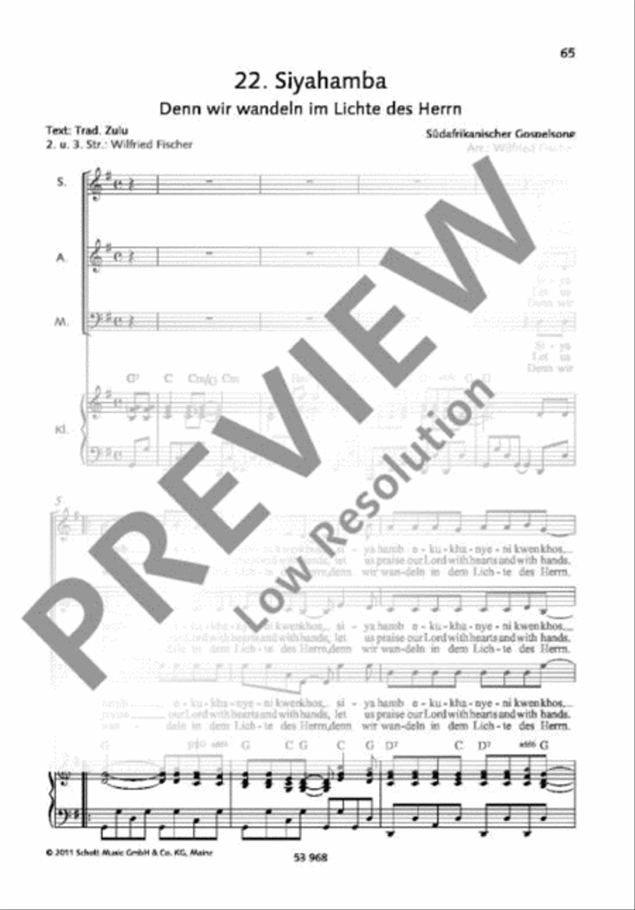 Siyahamba 3-Part scores gallery preview page 2