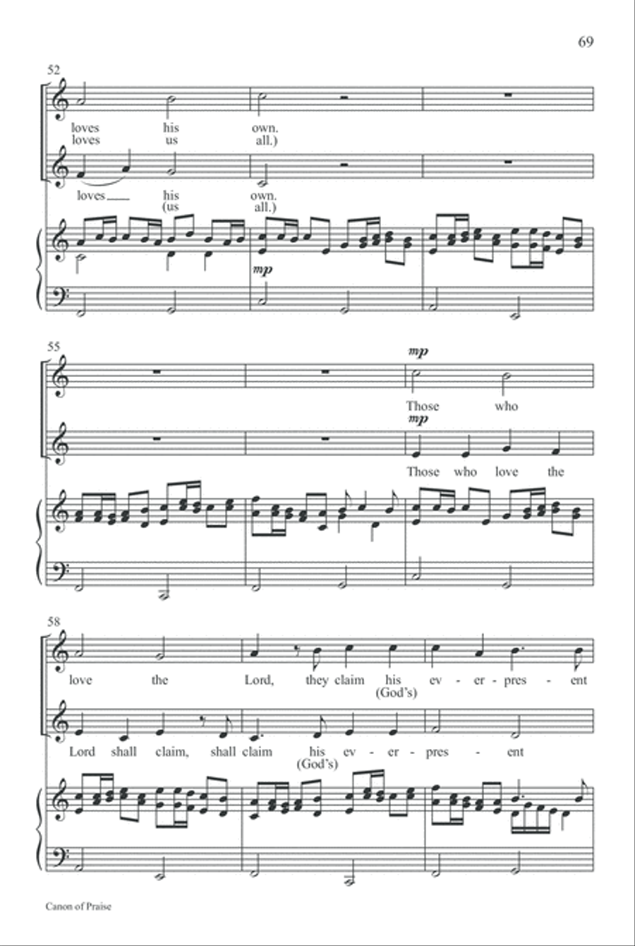 Easy Anthems, Vol. 5 Easy Anthems, Vol. 5 3-Part scores gallery preview page 72