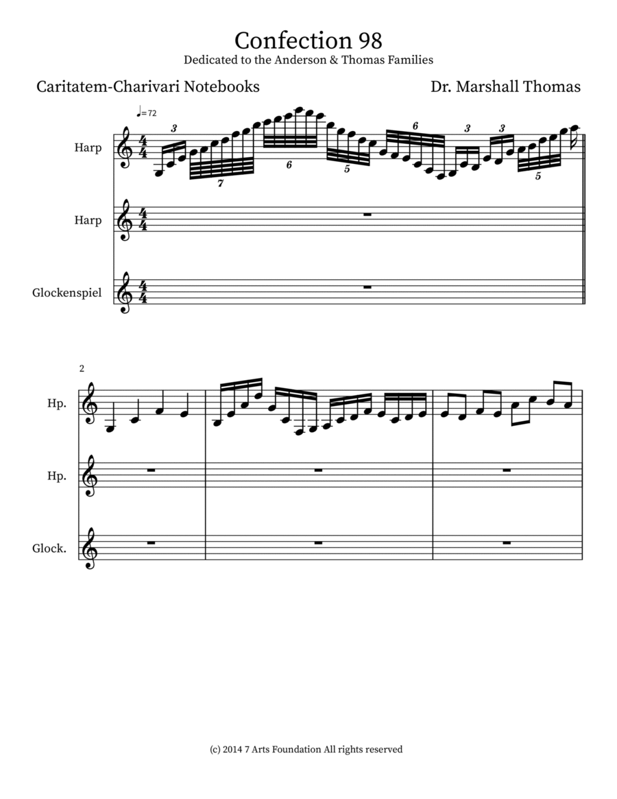 Confection 98 Confection 98 Percussion scores gallery preview page 1