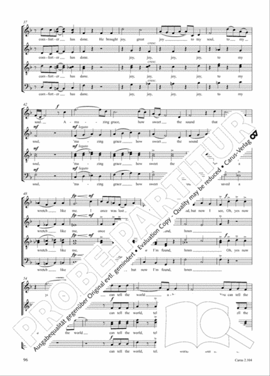Hallelujah. Gospels and Spirituals for mixed choir Mixed Choir scores gallery preview page 78