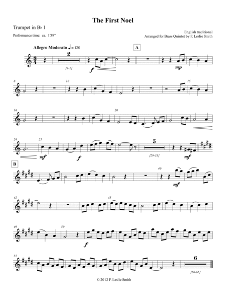 The First Noel Brass Ensemble scores gallery preview page 4