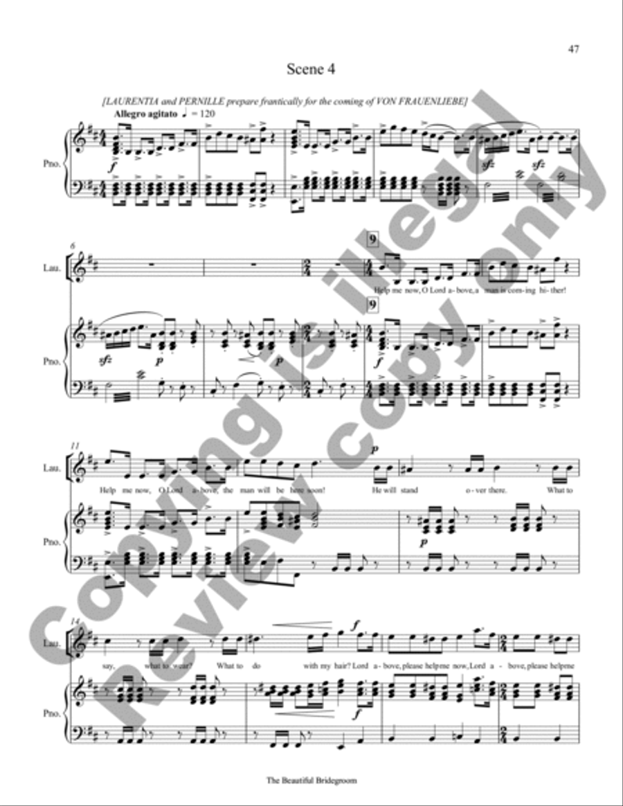 The Beautiful Bridegroom (Piano/Vocal Score) Choir scores gallery preview page 20