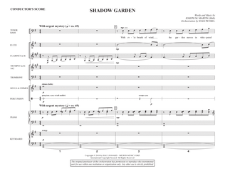 Book cover for Shadow Garden (Consort) - Full Score
