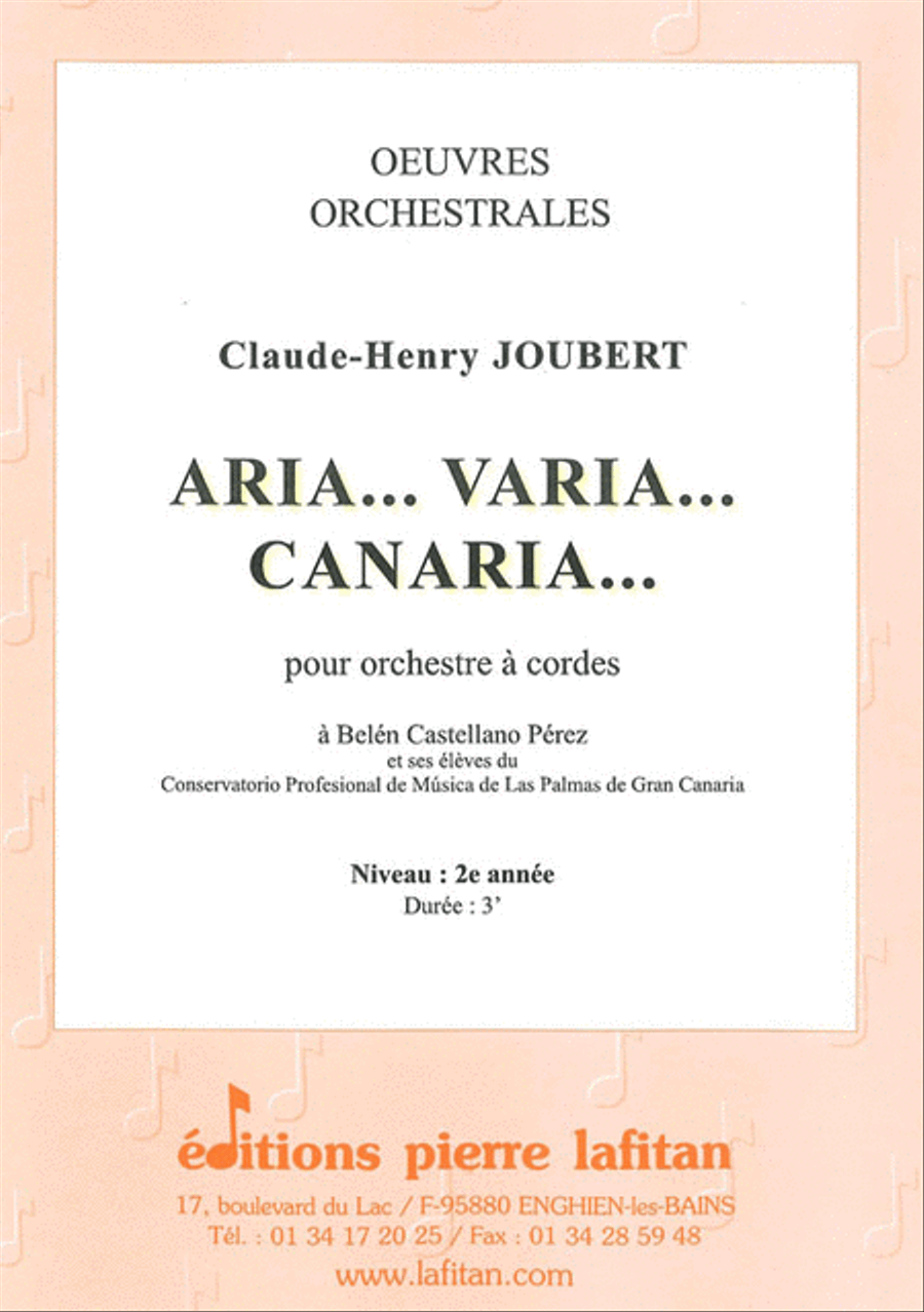 Aria - Varia - Canaria