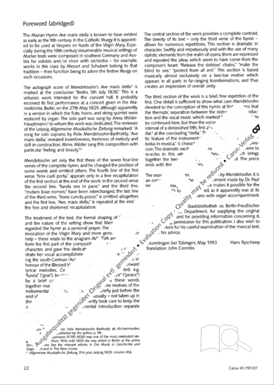 Ave maris stella (Ave maris stella (Ave, Stern der Meere)) Flute scores gallery preview page 23