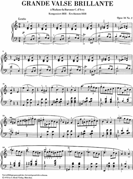 Waltz in A minor Op. 34, No. 2