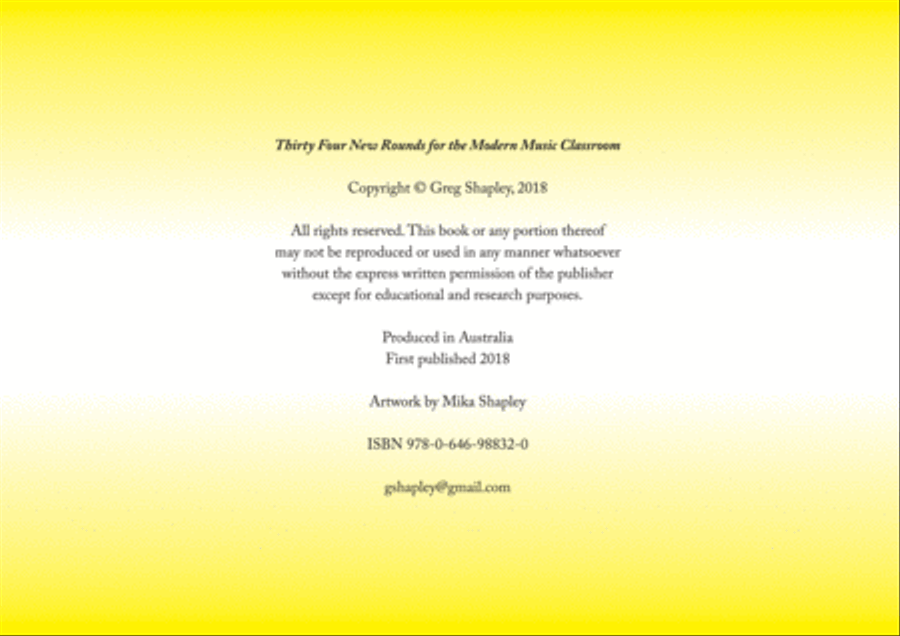 Thirty Four New Rounds for the Modern Music Classroom Concert Band scores gallery preview page 4