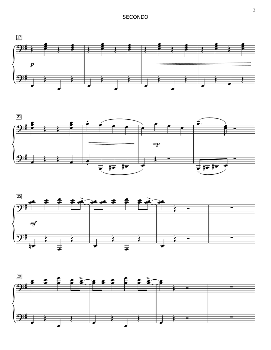 The Texarkana Rag Piano Duet scores gallery preview page 3
