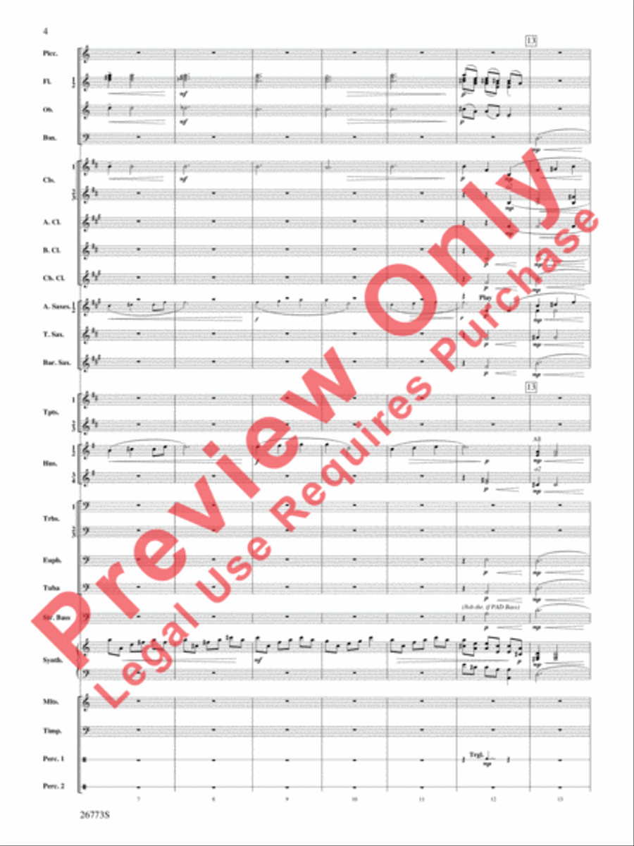 Shannon Falls (Movement 2 from Sea to Sky) Concert Band scores gallery preview page 5