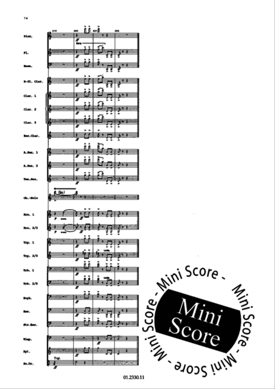 Concerto Pour Harmonica Concerto Pour Harmonica Concert Band scores gallery preview page 80