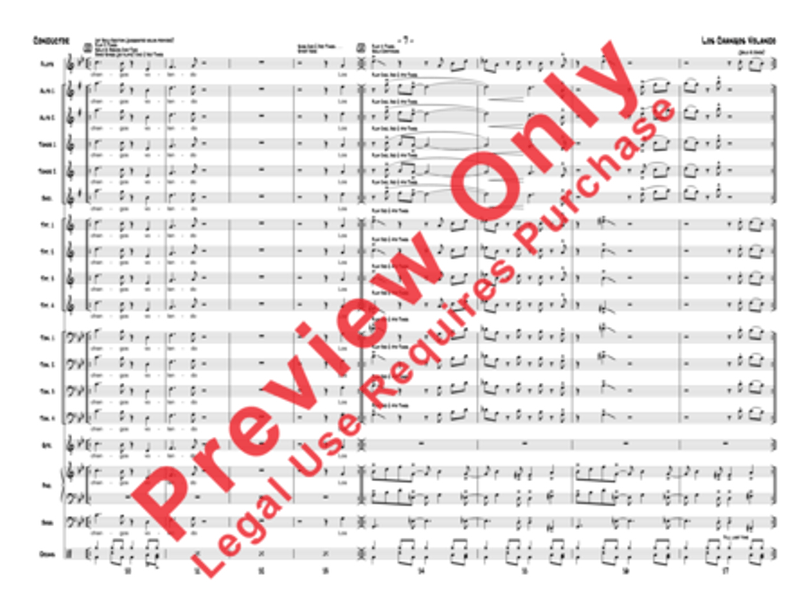 Los Changos Volando Jazz Ensemble scores gallery preview page 10