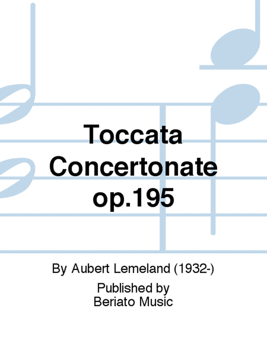 Toccata Concertonate op.195